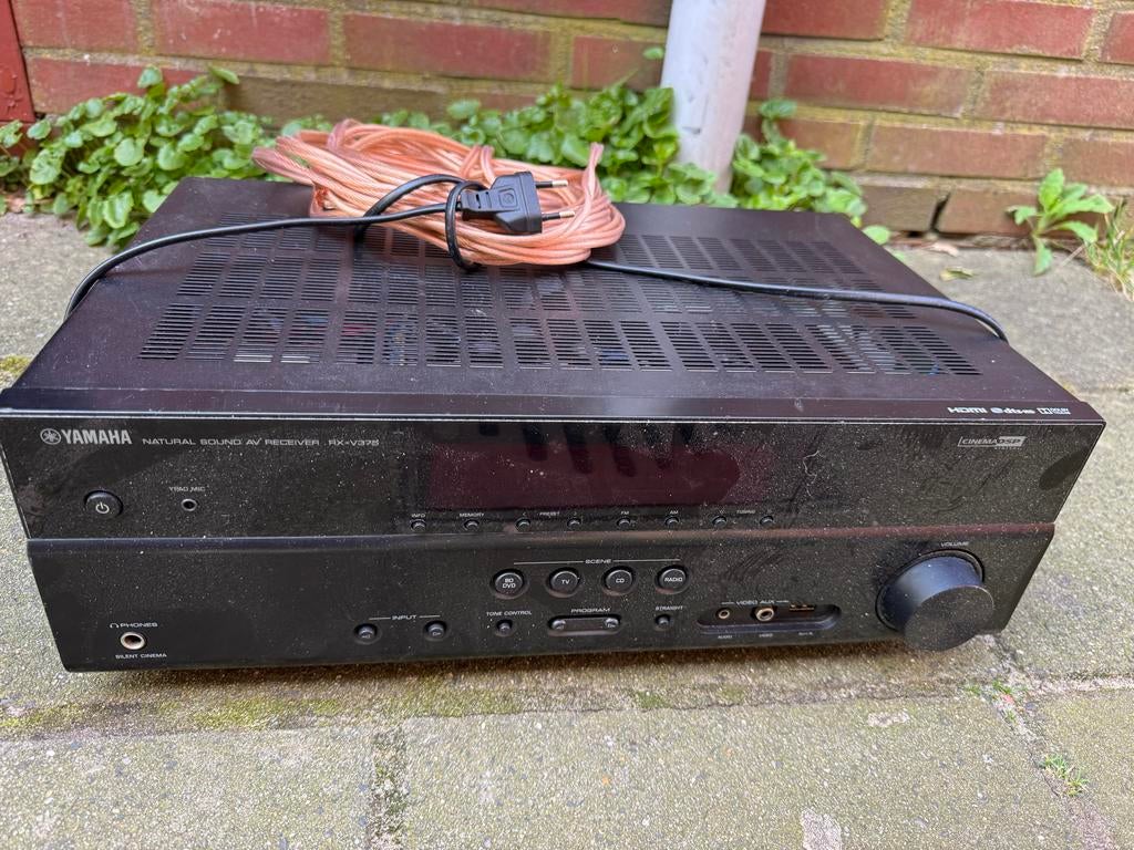 Yamaha RX-V375 Natural Sound AV Receiver, Ophalen, Gebruikt, Yamaha, 120 watt of meer