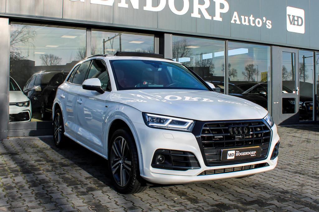 Audi Q5 55 TFSI e quattro Competition PANO B&O 360 CAMERA, Automaat, USB, 4 cilinders, Wit