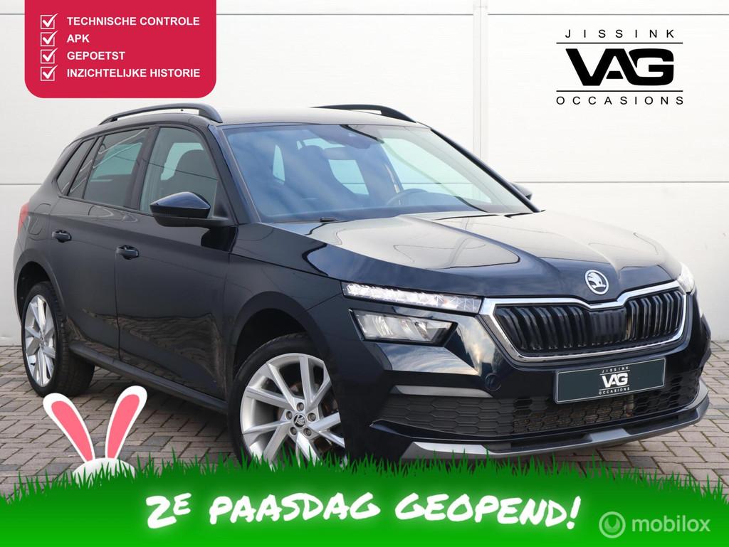 Skoda Kamiq 1.0 TSI Sportline CarPlay Automaat Stoelverwarmi, Stof, Gebruikt, Zwart, Origineel Nederlands