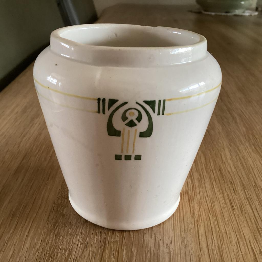 Art Nouveau keramiek vaasje van Chris van der Hoef, Ophalen of Verzenden