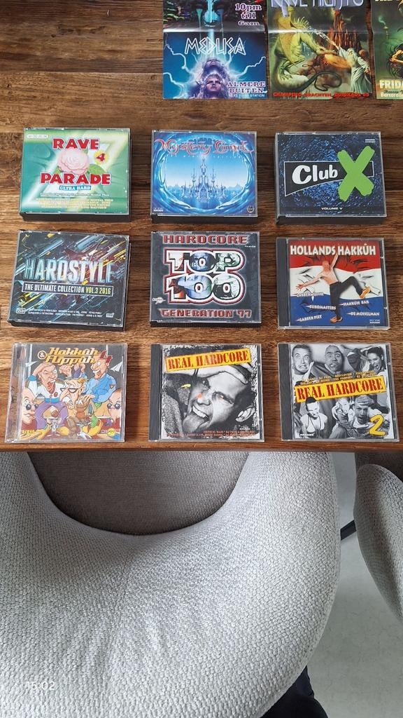 Hardcore CD collectie + flyers (unieke kans!), Ophalen of Verzenden, Gebruikt, Overige genres