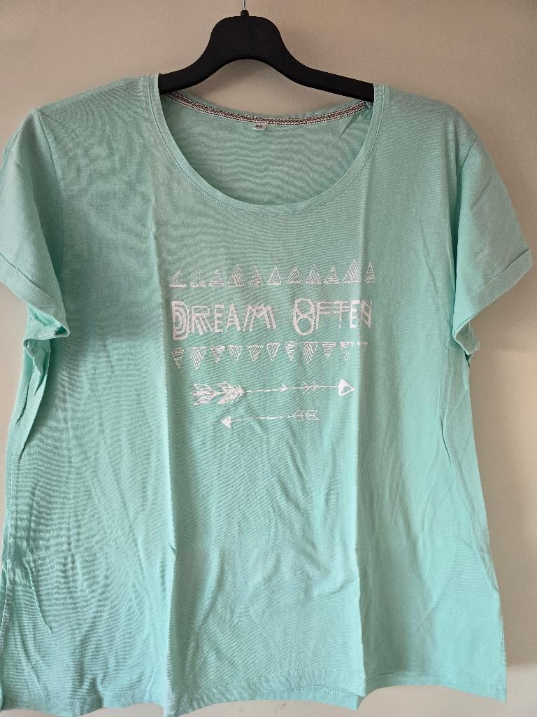Mintgroen shirt, maat 46, Kleding | Dames, Zeeman, Zo goed als nieuw, Groen, Shirt of Top
