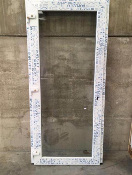 Kunststof buitendeur 98 x 215 volledig glas, Niet ingevuld, 80 tot 100 cm, Niet ingevuld, Nieuw