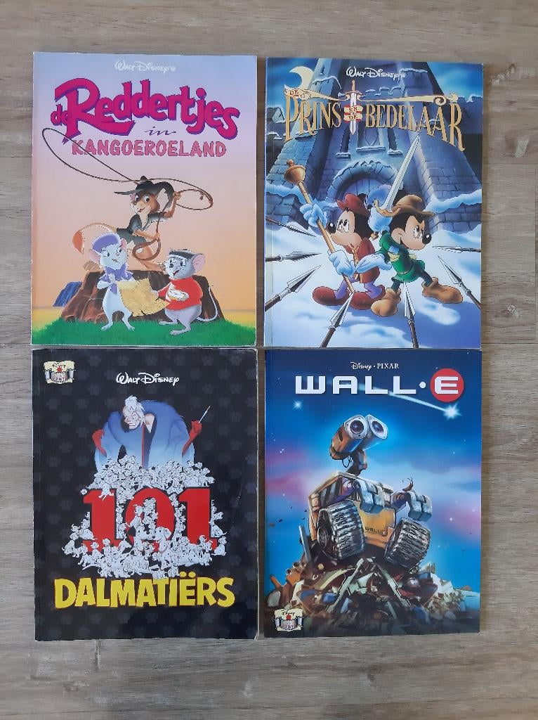 Walt Disney De prins en de bedelaar , Reddertjes en Wall. E, Meerdere stripboeken, Ophalen of Verzenden, Gelezen
