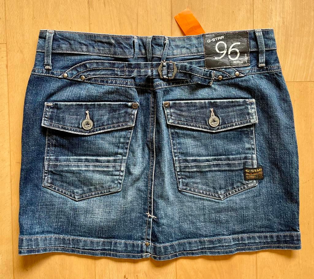 G Star Raw Long Mini Skirt jeans rok W31, Blauw, Maat 42/44 (L), Ophalen of Verzenden, Zo goed als nieuw
