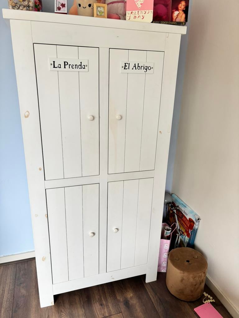 Kledingkast met hang en leg gedeelte, Kinderen en Baby's, Kinderkamer | Commodes en Kasten, Ophalen, 50 tot 70 cm, 105 cm of meer