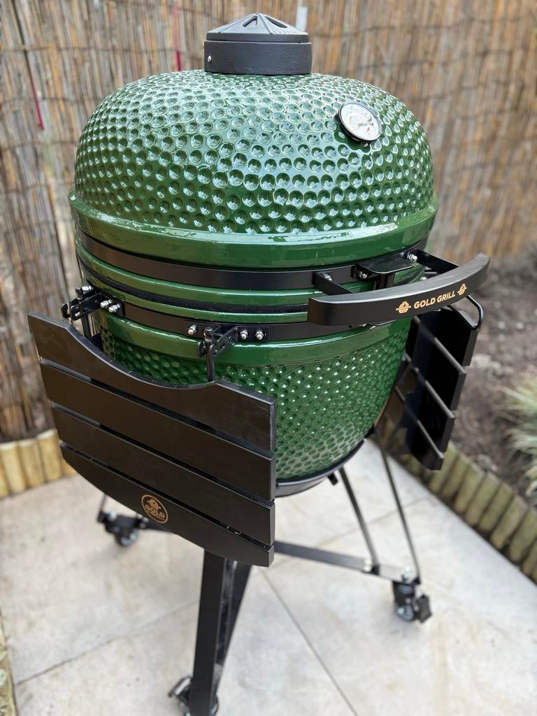 Kamado 23 inch - Nieuw in doos (Zwart of Groen), Ophalen, Nieuw, Gold Grill, Met accessoires