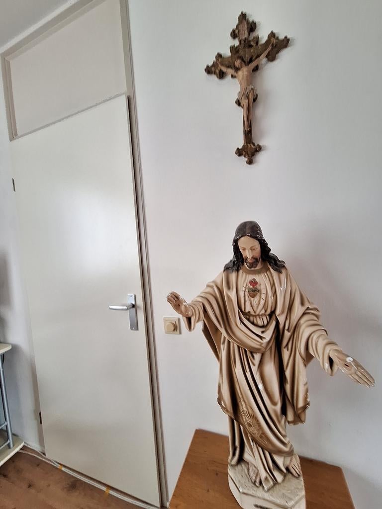 Jezus Beeld 90 cm Hoog, Antiek en Kunst, Antiek | Religie, Ophalen