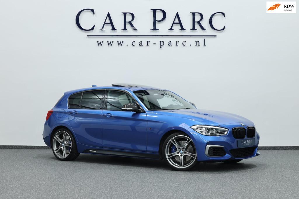 BMW 1-serie M140i xDrive M-PERFORMANCE LED/SCHUIFDAK/ALCANTA, Gebruikt, Blauw, Alcantara, 340 pk
