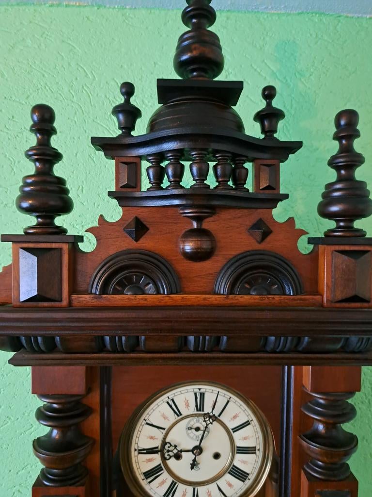 Prachtige grote 2 gewichter van Gustav Becker, Antiek en Kunst, Ophalen of Verzenden