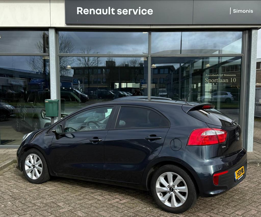 Kia Rio 1.2 CVVT DynamicLine | Airco | Achteruitrijcamera, 1027 kg, 4 cilinders, Blauw, Bedrijf