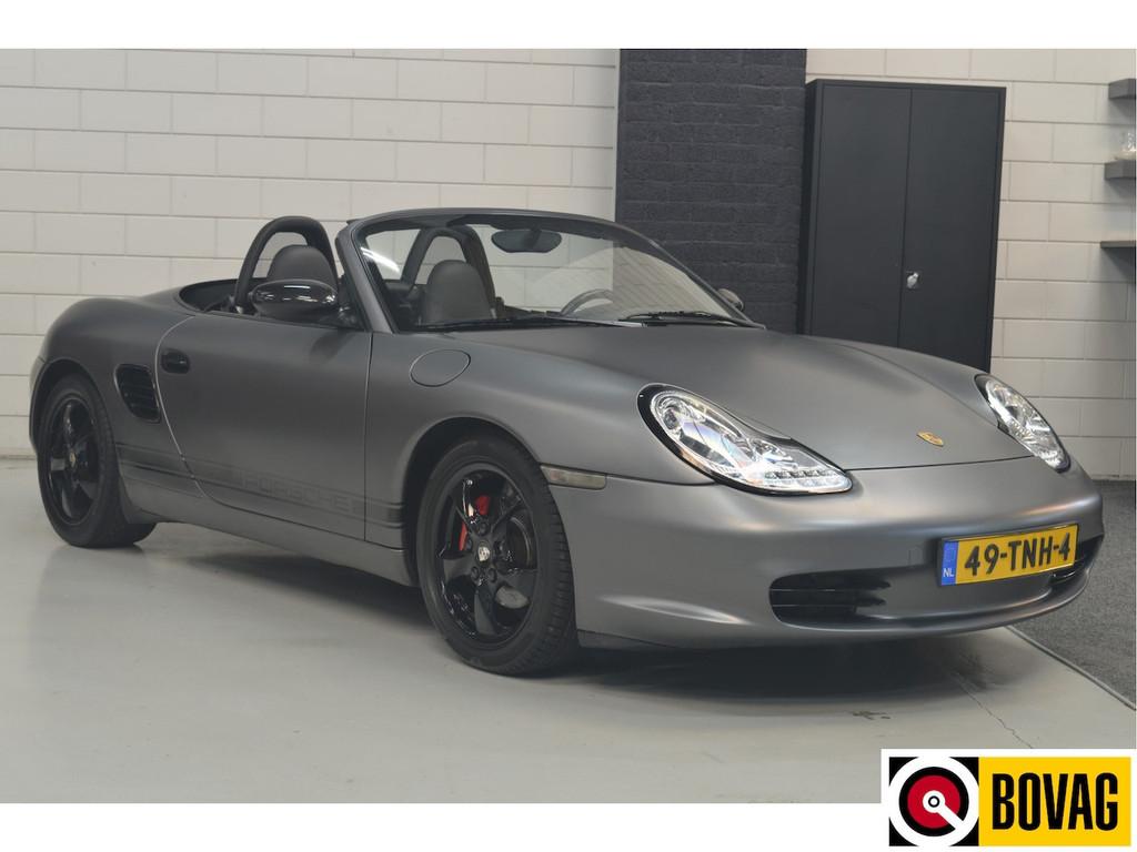 Porsche Boxster 2.7 Cabrio // GRIJS GEWRAPT // CLIMA // SPOR, Achterwielaandrijving, 10 km/l, Bedrijf, Handgeschakeld