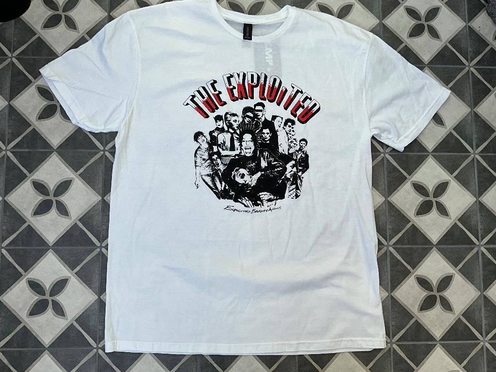 T-shirt wit van The Exploited. "Barmy Army" Maat XL, Nieuw, Ophalen of Verzenden, Kleding, Emmen
