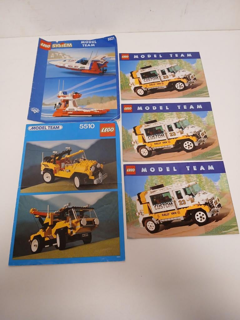Lego modelteam bouwinstructies 5550, 5521, 5510, Ophalen of Verzenden, Zo goed als nieuw
