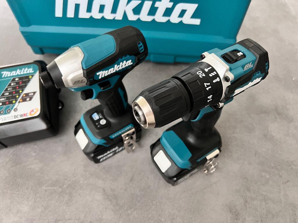 MAKITA DLX2414ST 18V 5Ah ACCU KLOPBOORMACHINE +SLAGSCHROEVER, Ophalen of Verzenden, Nieuw, Boor- en Schroefmachine, Variabele snelheid