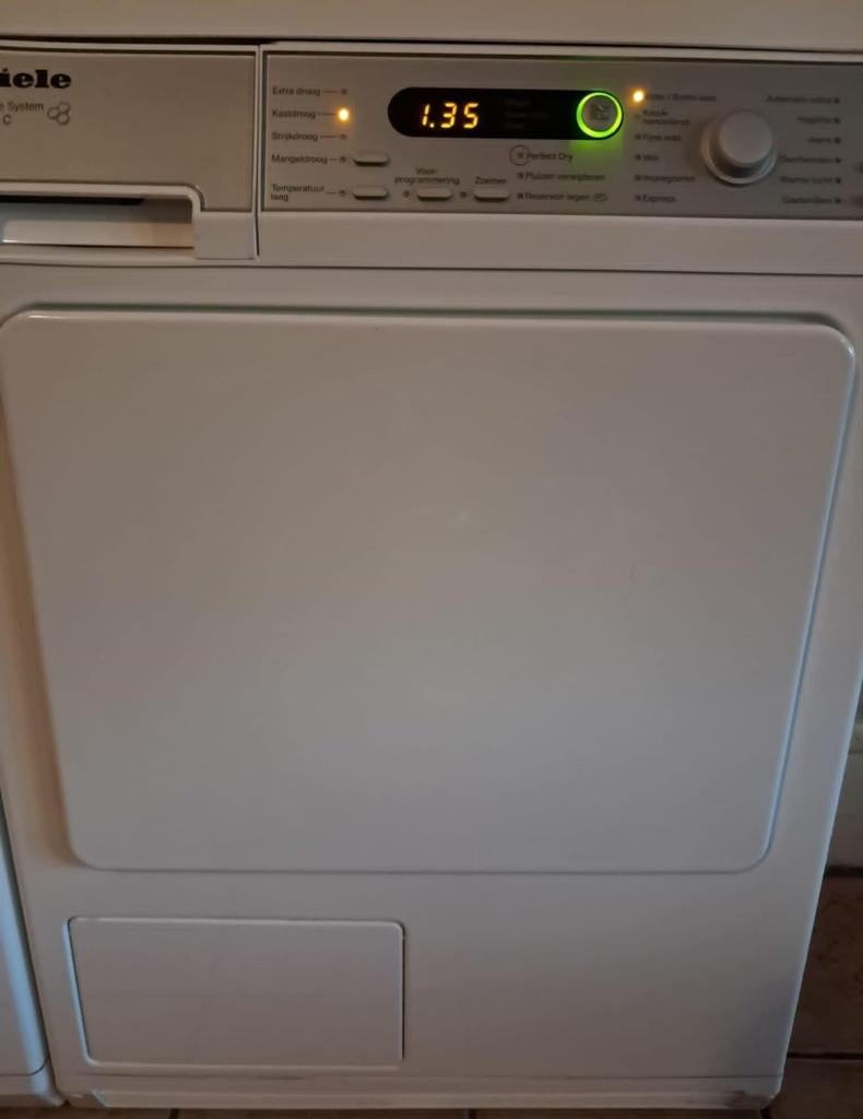 miele condensdroger 7kg, Ophalen, 6 tot 8 kg, Gebruikt, Voorlader