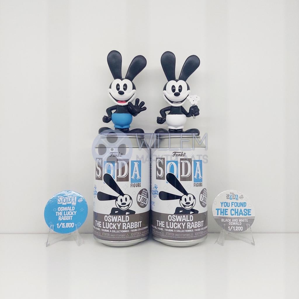 Funko Soda Pop Chase + Regular SET Disney
Mickey Oswald, Ophalen, Zo goed als nieuw
