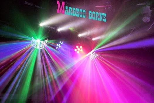 LED ShowBar 2x PAR 6x 4in1 2xButterfly, Laser, Stroboscoop, Geluidgestuurd, Nieuw, Info@marbeco.nl, BeamZ