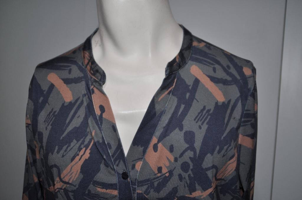 GHi105 Zoso Shirt maat L Groen grijs bruin tinten, Ophalen of Verzenden, Zo goed als nieuw, Overige kleuren, Shirt of Top