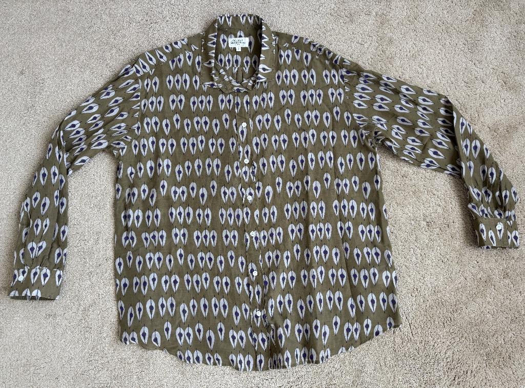 Hartford Carta blouse met retro print - Maat 4, Verzenden, Gedragen, Maat 38/40 (M), Groen