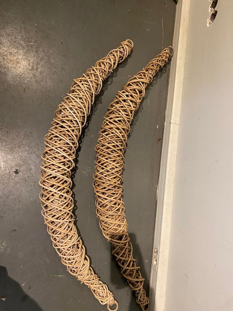 Rieten guirlande, Ophalen