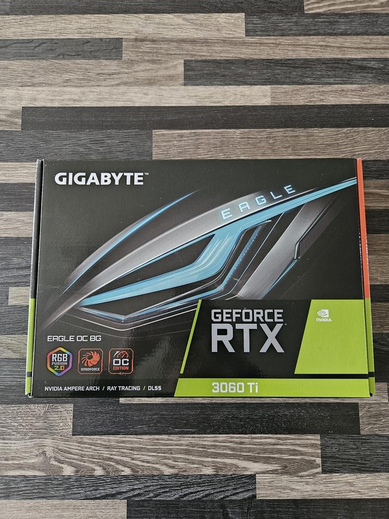 Gigabyte RTX 3060 Ti Eagle OC 8G, Gebruikt, GDDR6, PCI-Express 4, Ophalen of Verzenden