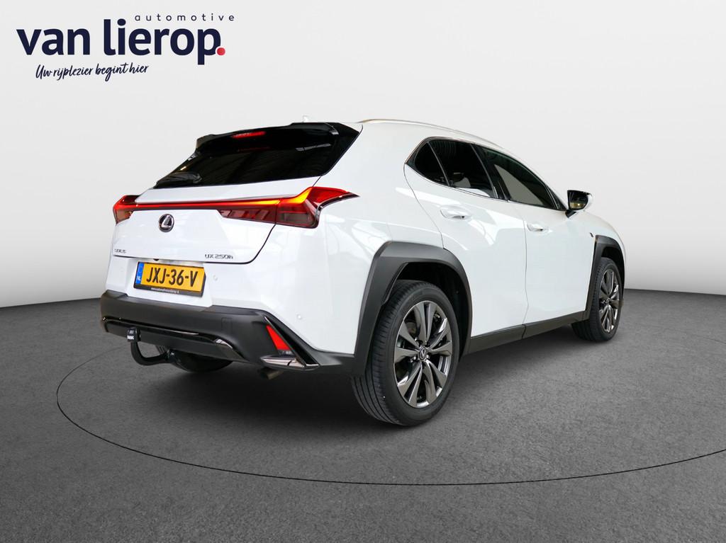 Lexus UX 250h F Sport LEDER | CARPLAY | STOELVERW. | DEALER-, Gebruikt, Zwart, 4 cilinders, 4 stoelen