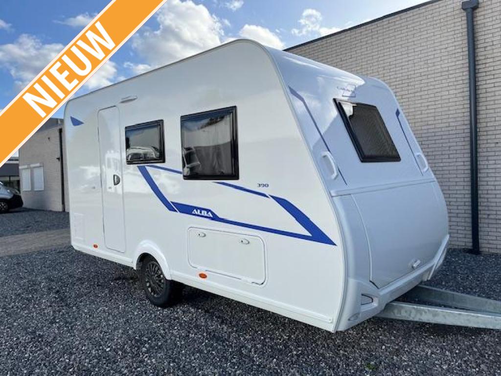 Caravelair Alba 390 Nieuw 2026, Caravans en Kamperen, Caravans, Schokbreker, Bedrijf, Treinzit, 4 tot 5 meter