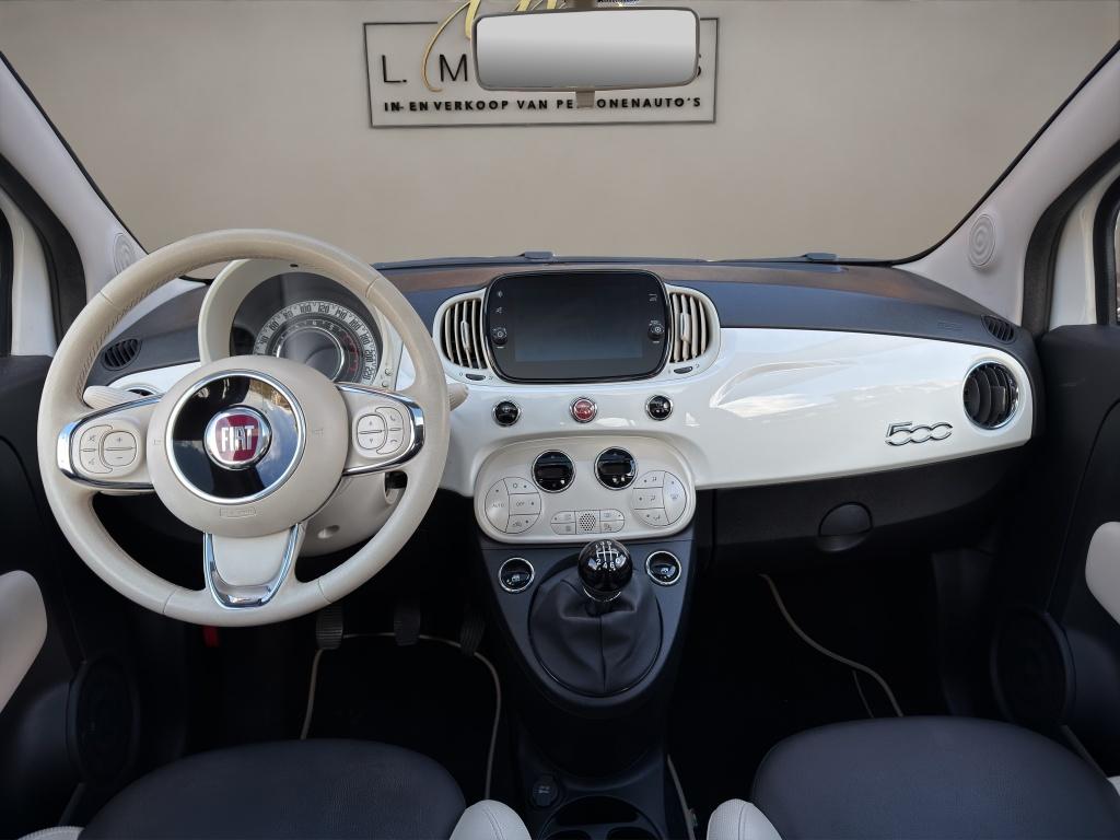 Fiat 500 1.0 Hybrid Dolcevita 2022 WIT | Apple CarPlay | Cli, Gebruikt, Euro 6, 4 stoelen, Leder en Stof