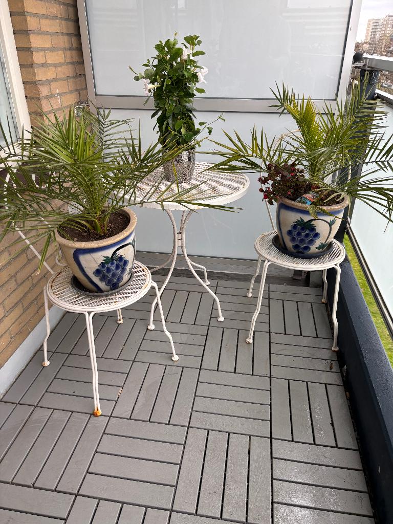 tuinset, Ophalen, 5 zitplaatsen, Gebruikt, Aluminium