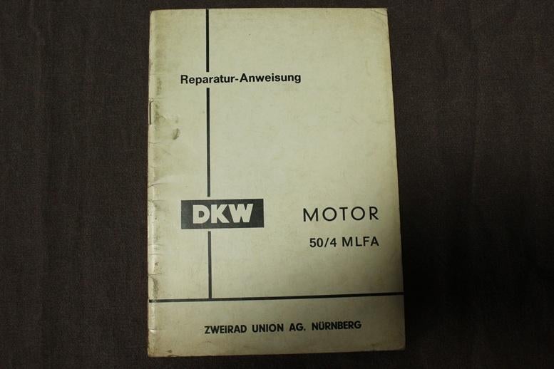 DKW 50/4 MLFA reparatur anwiesung werkplaatsboekje, Ophalen of Verzenden, Gebruikt