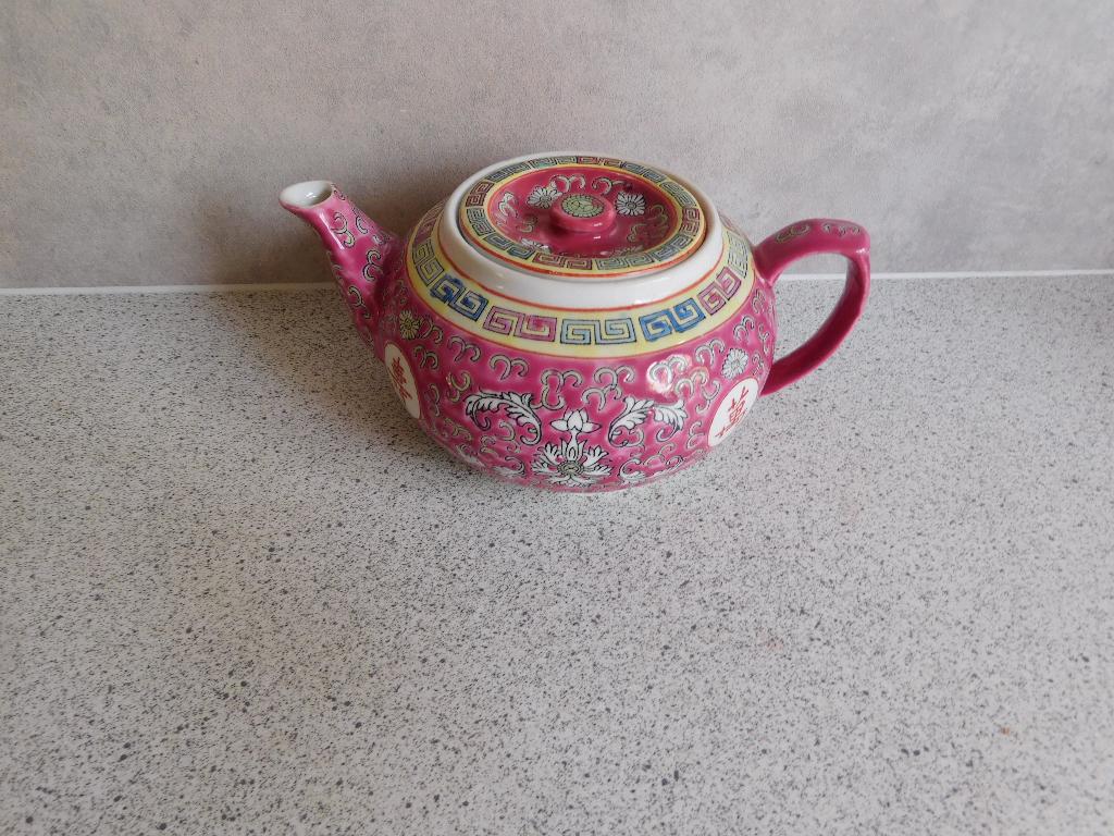 Theepot 400 ml. Rood Mun Shou Made in China, Antiek en Kunst, Ophalen of Verzenden