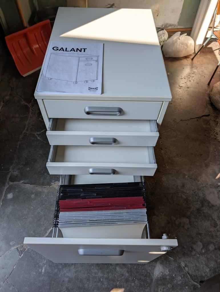 Ladenkast Galant Ikea, Ophalen, 50 tot 100 cm, 3 of 4 laden, Minder dan 100 cm