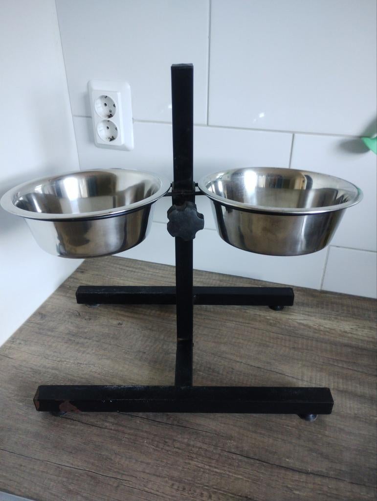 Honden bak standaard plus 2 bakken, Ophalen of Verzenden, Verstelbaar, Zo goed als nieuw