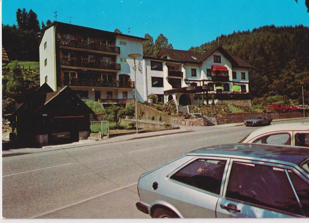 Duitsland , Schönmünzach met auto's, LAMBORGHINI ESPADA, Ophalen of Verzenden, 1960 tot 1980, Gelopen, Duitsland