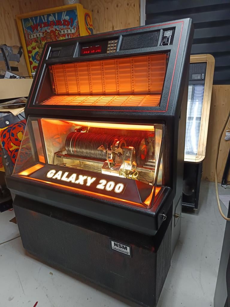 Zeldzame vinyl jukebox galaxy200, Ophalen of Verzenden, 1970 tot heden, Overige merken