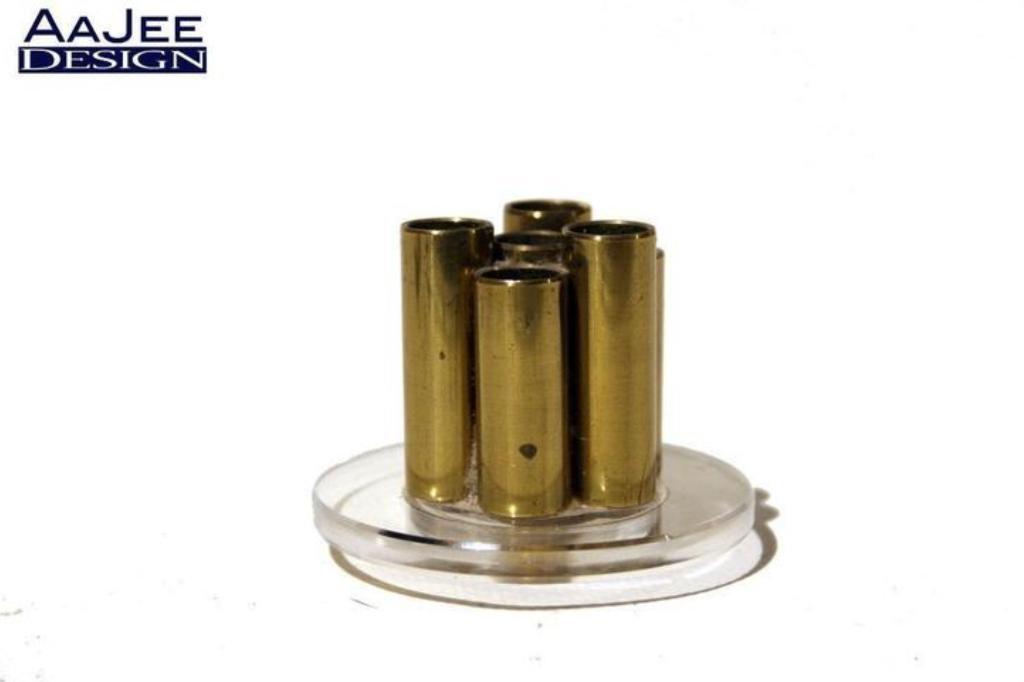 Messing vaasje voor losse bloemen - MCM - Hollywood Regency, Huis en Inrichting, Woonaccessoires | Vazen, Zo goed als nieuw, Overige kleuren