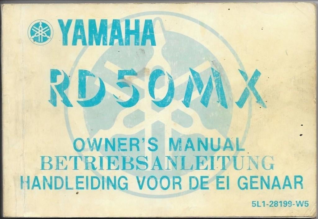 Yamaha RD50 MX handleiding instructieboek (021v), Fietsen en Brommers, Ophalen of Verzenden, Zo goed als nieuw, Yamaha