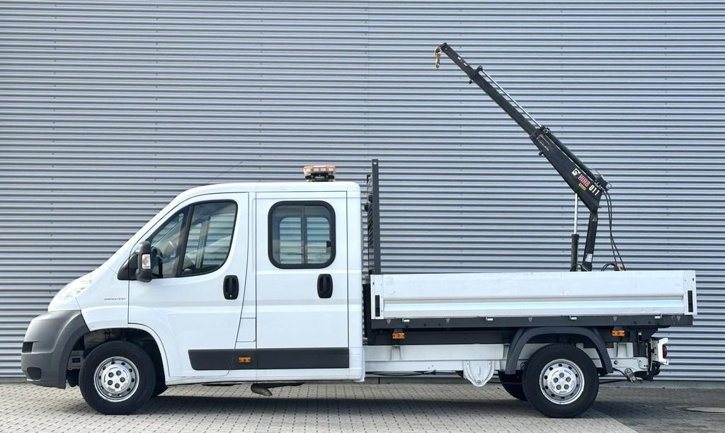 Fiat Ducato 33 2.3 HIAB CRANE DC Dubbele cabine met Kraan, Auto's, Voorwielaandrijving, Euro 5, Gebruikt, Electronic Stability Program (ESP)