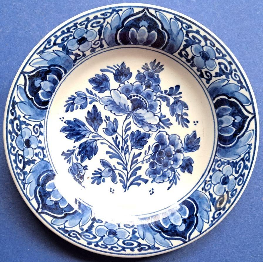 Porceleyne Fles 1959 Floraal 14cm (T7-15) Bijzonder, Antiek en Kunst, Ophalen of Verzenden