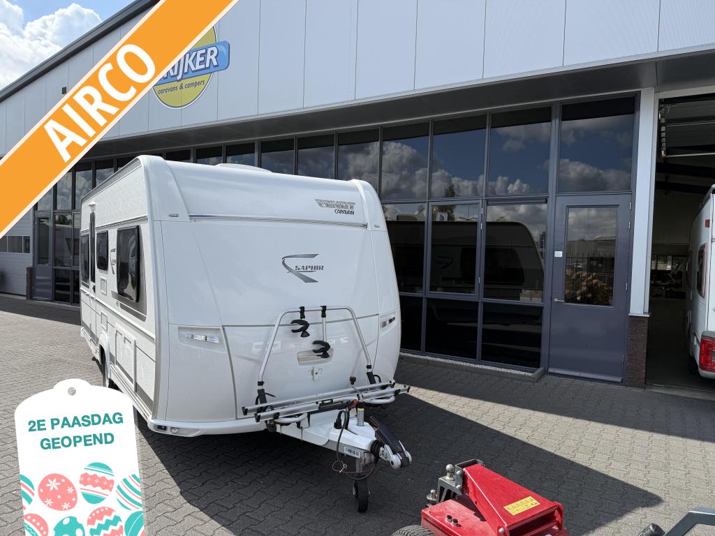 Fendt Saphir 465 TG 2 Aparte bedden 202cm + Mover + Airco, Lengtebed, Bedrijf, Treinzit, Schokbreker