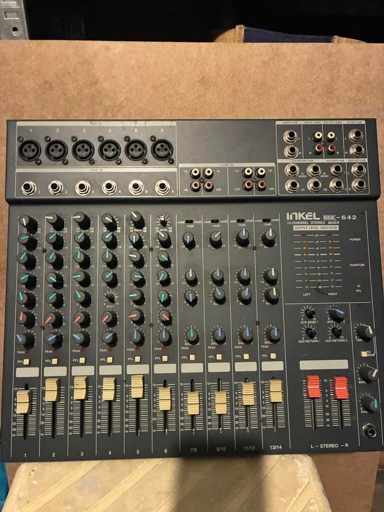 INKEL MX-642 14-kanaals stereo mixer te koop, Ophalen, Zo goed als nieuw