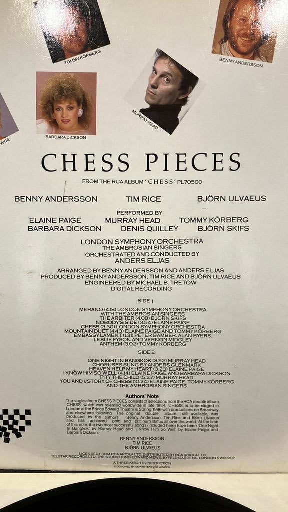 Chess Pieces, Ophalen of Verzenden, Gebruikt, 12 inch