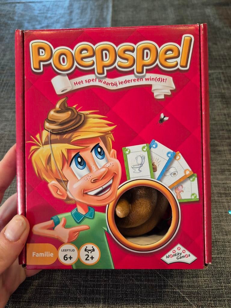 Poepspel - Zo goed als nieuw, alleen uitgepakt, Vijf spelers of meer, Ophalen of Verzenden, Zo goed als nieuw, Identity Games