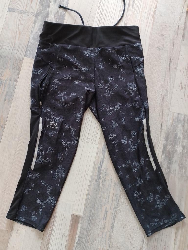 Kalenji 3/4 sportlegging, Kleding | Dames, Zwart, Kalenji, Ophalen of Verzenden, Zo goed als nieuw