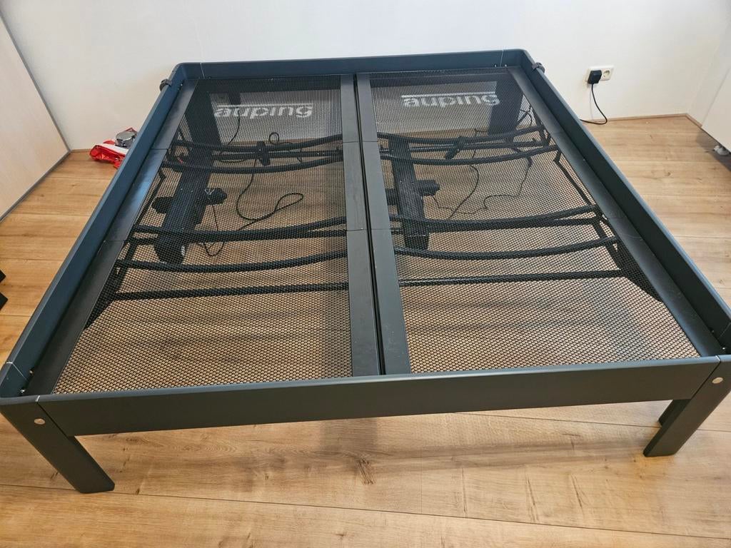 Zgan Auping auronde160x200  1000/1500/2000  knieknik, Huis en Inrichting, Slaapkamer | Bedden, Verstelbaar, Overige kleuren, Tweepersoons