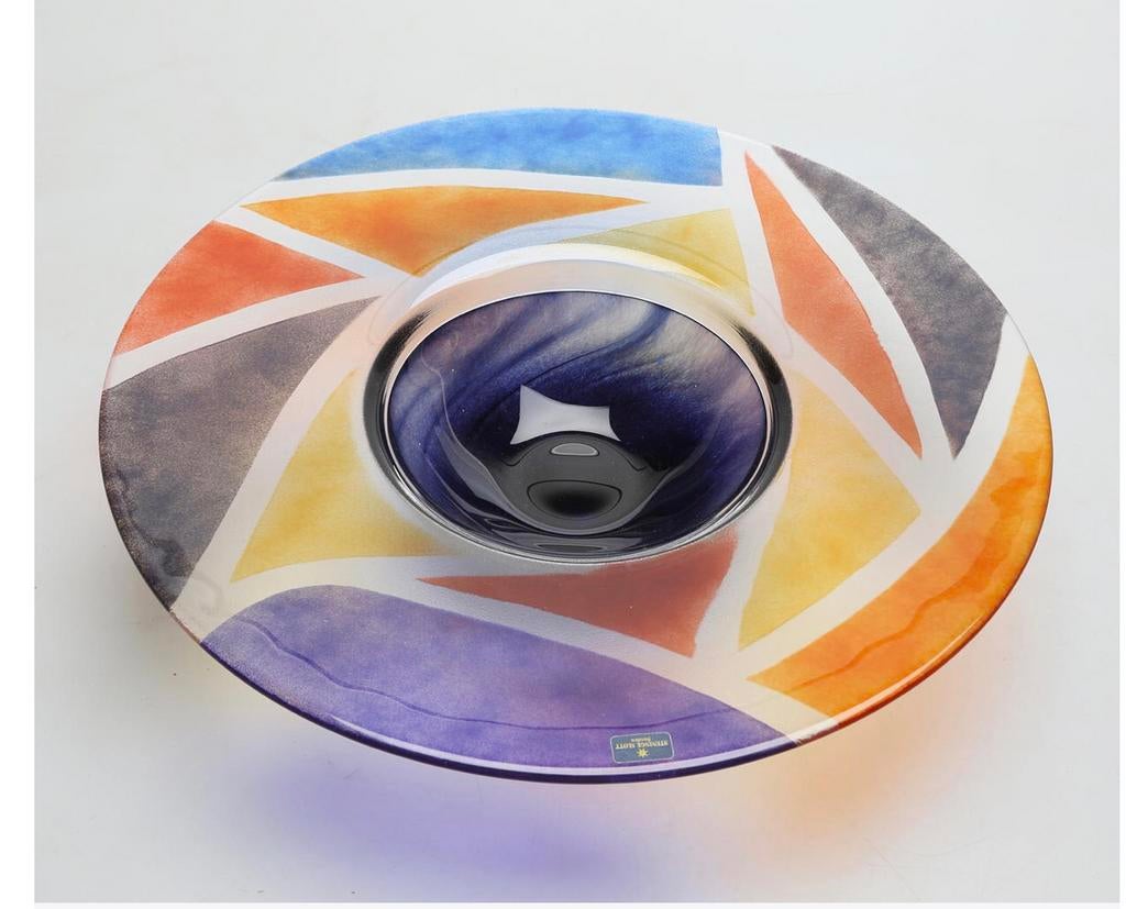 Mooie scandinavische design schaal 37 cm., Ophalen of Verzenden, Zo goed als nieuw, Rond