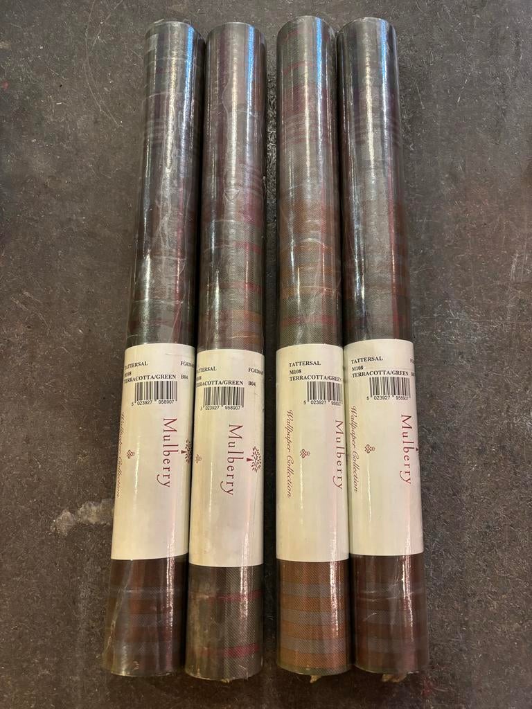 Mulberry behang 4x rol, Ophalen of Verzenden, Minder dan 10 m²