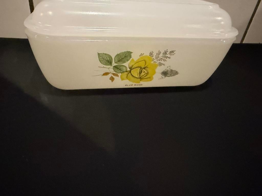 Botervloot bleu band vintage, Ophalen of Verzenden, Huis en Inrichting