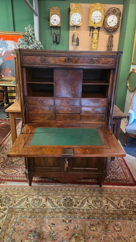 Vroeg antieke mahonie secretaire, Ophalen